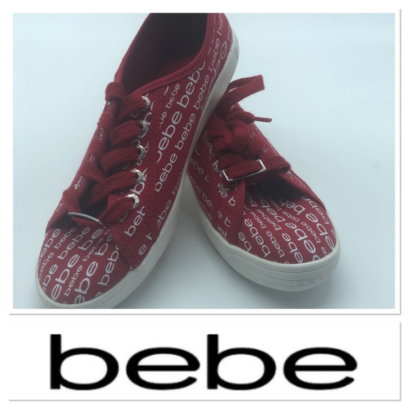 bebe Shoes - Bebe red canvas shoes